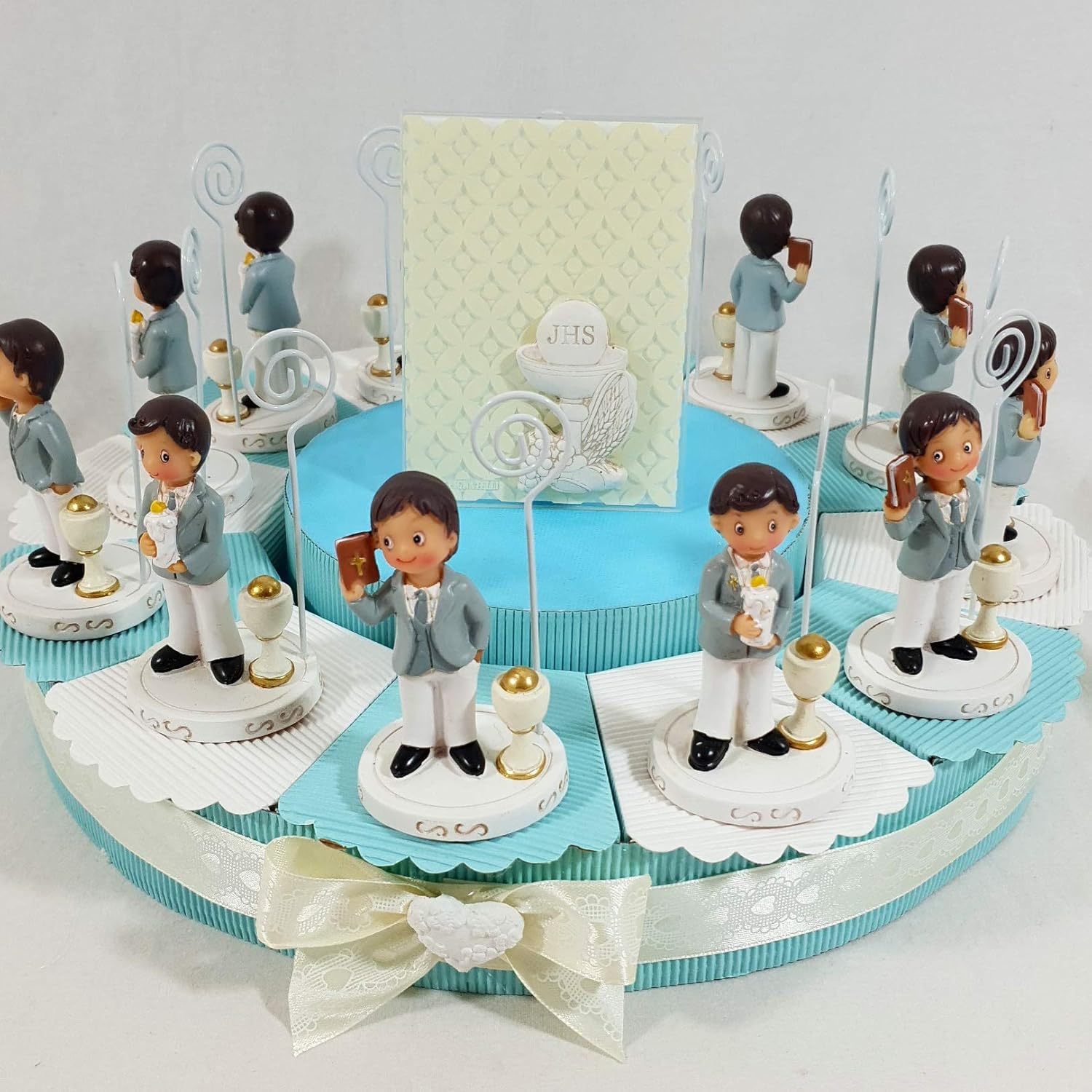 Figurine Pour Gateau Communion Garcon 14 Cm Decoration De La Maison Figurines
