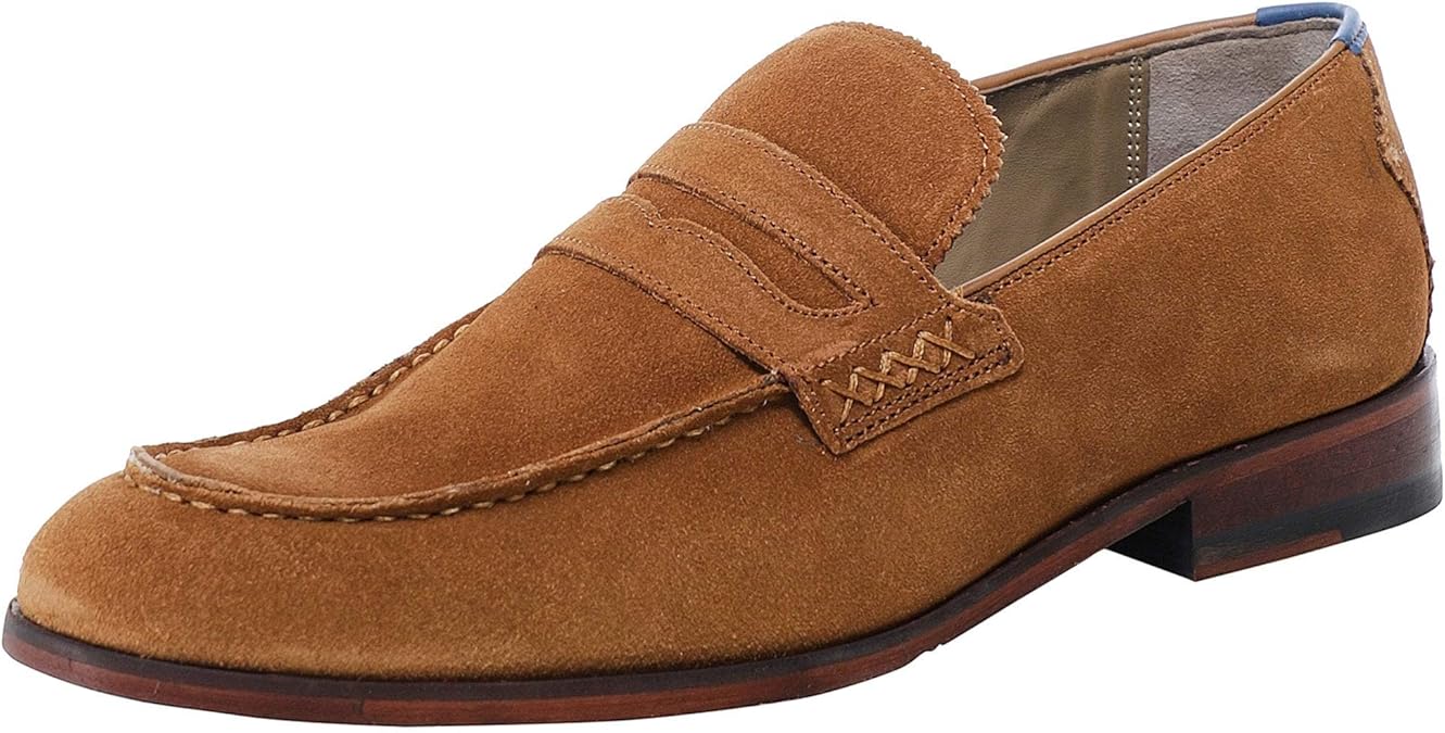 Oliver Sweeney Men's Suede Bibury Penny Loafers Navy 11 Amazon.co.uk