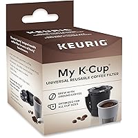 Keurig My K-Cup Reusable K-Cup Pod Coffee Filter, Compatible with All 2.0 Keurig K-Cup Pod Coffee Makers, 1 Count, Black