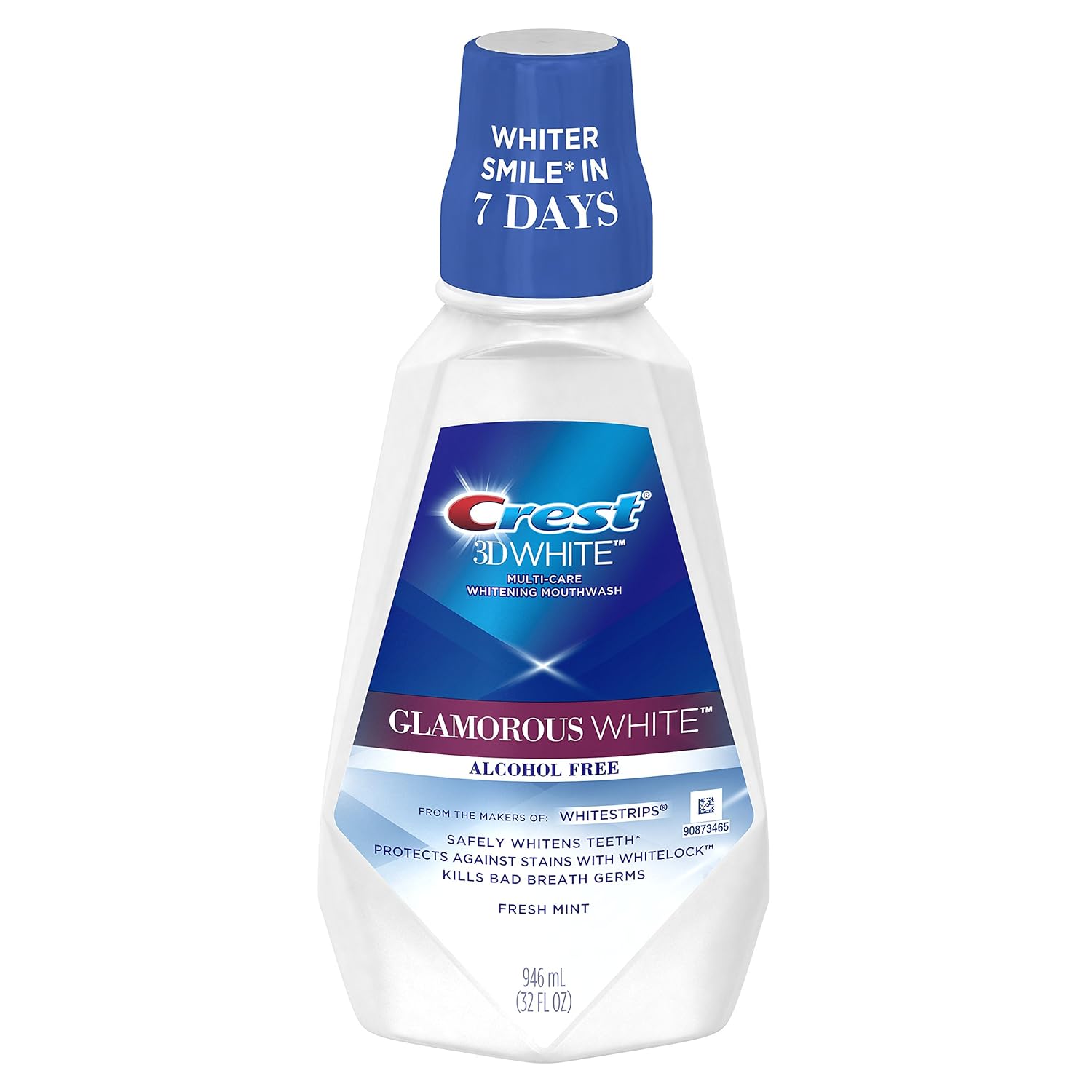 Crest 3D White Luxe Glamorous White Multi-Care Whitening Fresh Mint Flavor Mouthwash, Pack of 3 : Tooth Whitening Products : Beauty