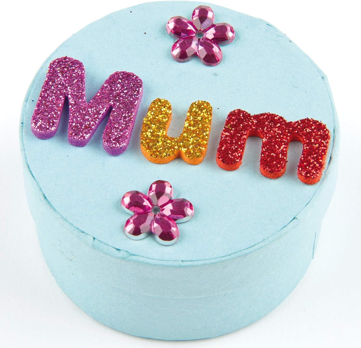 Baker Ross EX594 Glitter Letter (Pack of 850) Puffy Scrapbook Stickers in Fun Self Adhesive Foam Shapes, Vinyl, Assorted, 1cm-1.5cm - Image 5