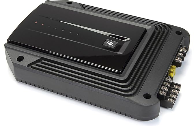 JBL Car GX-A604 Leistungsstarker und Kompakter 435 Watt 4-Kanal Auto-Hifi Voll-Verstärker mit 4x60 Watt RMS - Schwarz