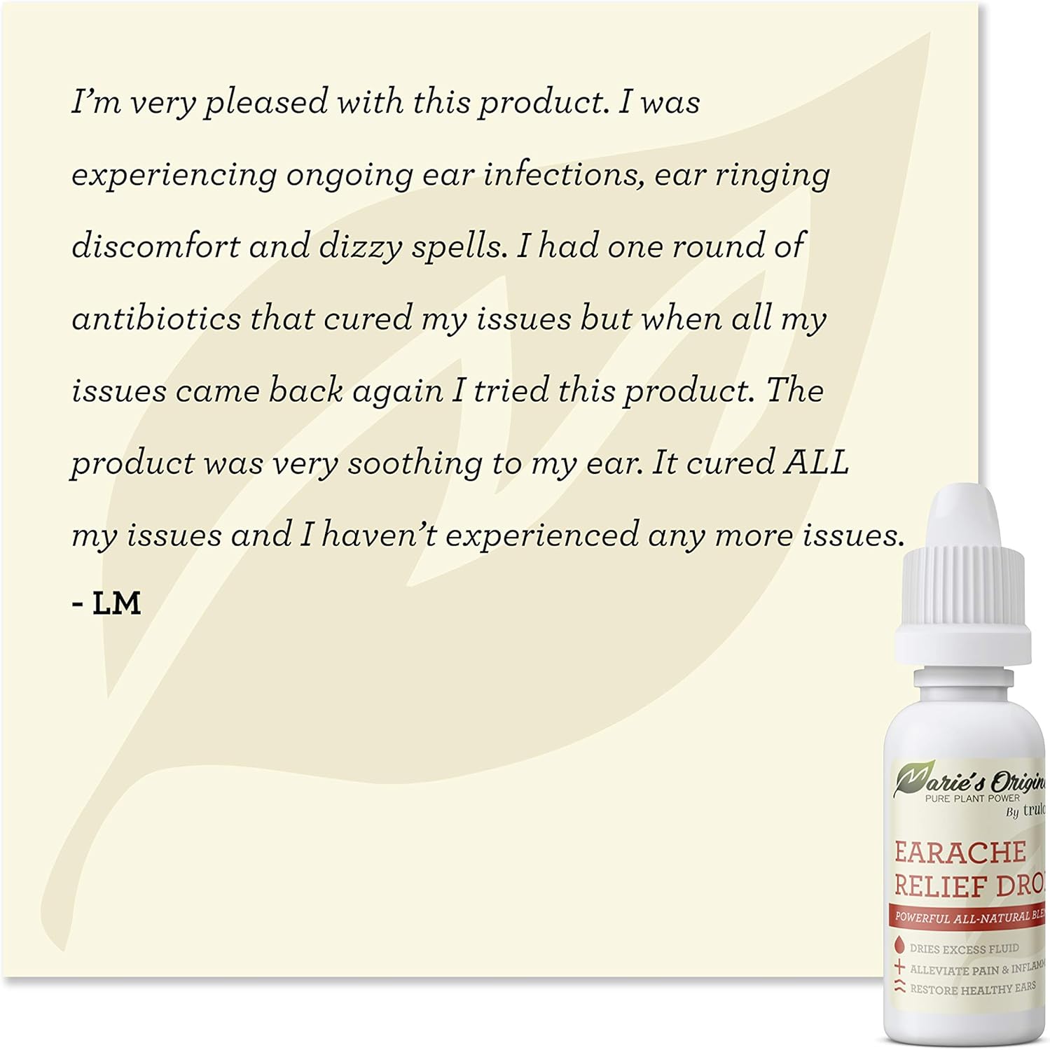 Natural Earache Drops for Ear Infection Prevention, Pain Relief, Swimmer's Ear - Homeopathic, Holistic, Vegan Herbal Ear drops for Adults, Children - Made in USA, Healthy, Safe for Kids: Health & Personal Care