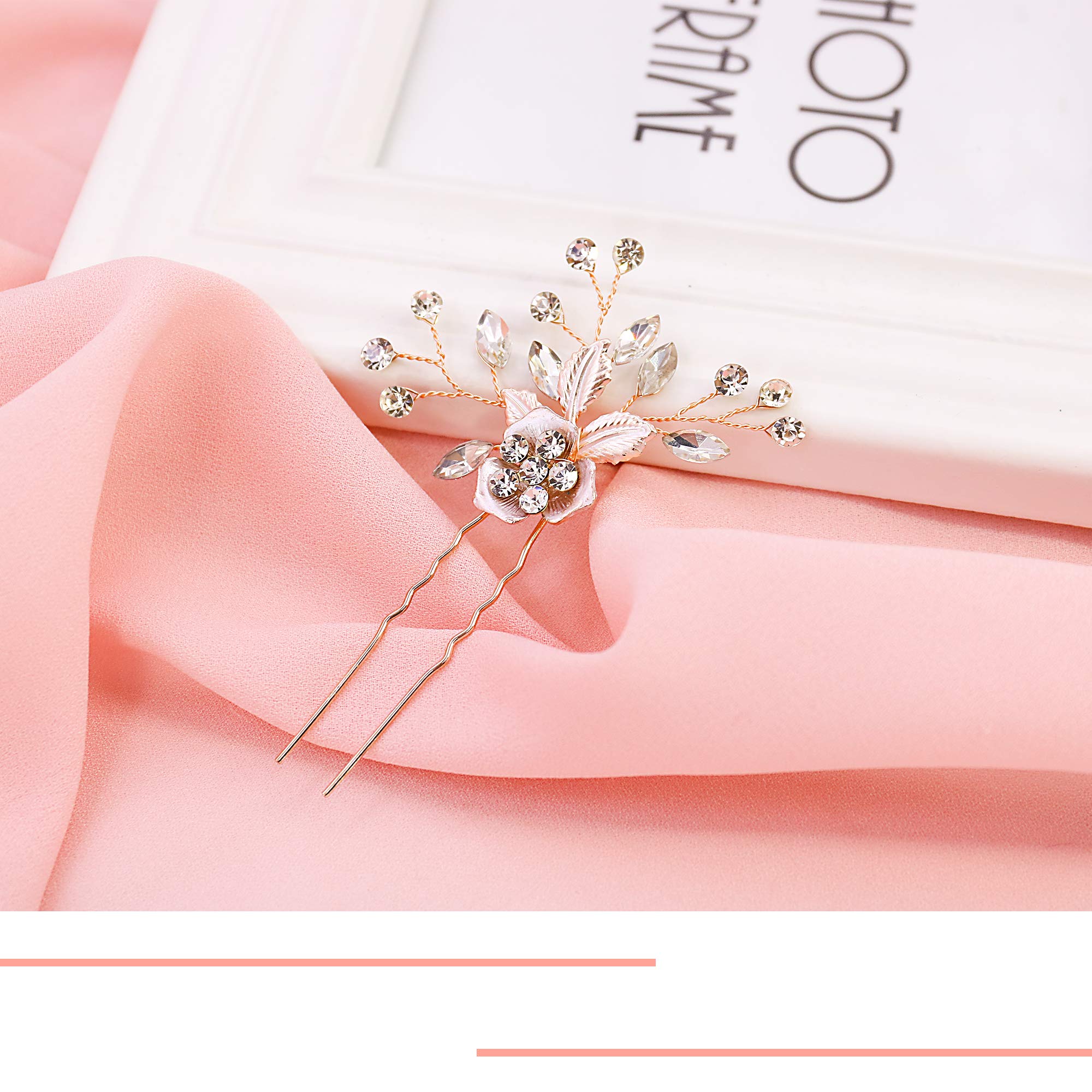 Flower Wedding Headpieces Vintage Inspired Bridal Headband Pearl Rhinestone Pink Art Deco 1920\'s Hair Vine (PIN)