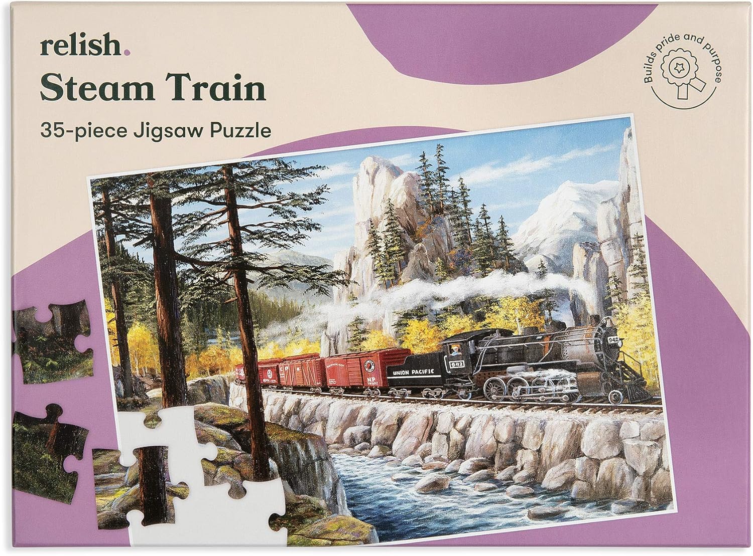 Relish 35 Piece Steam Train Dementia Jigsaw Puzzle Puzzles Activities for People with