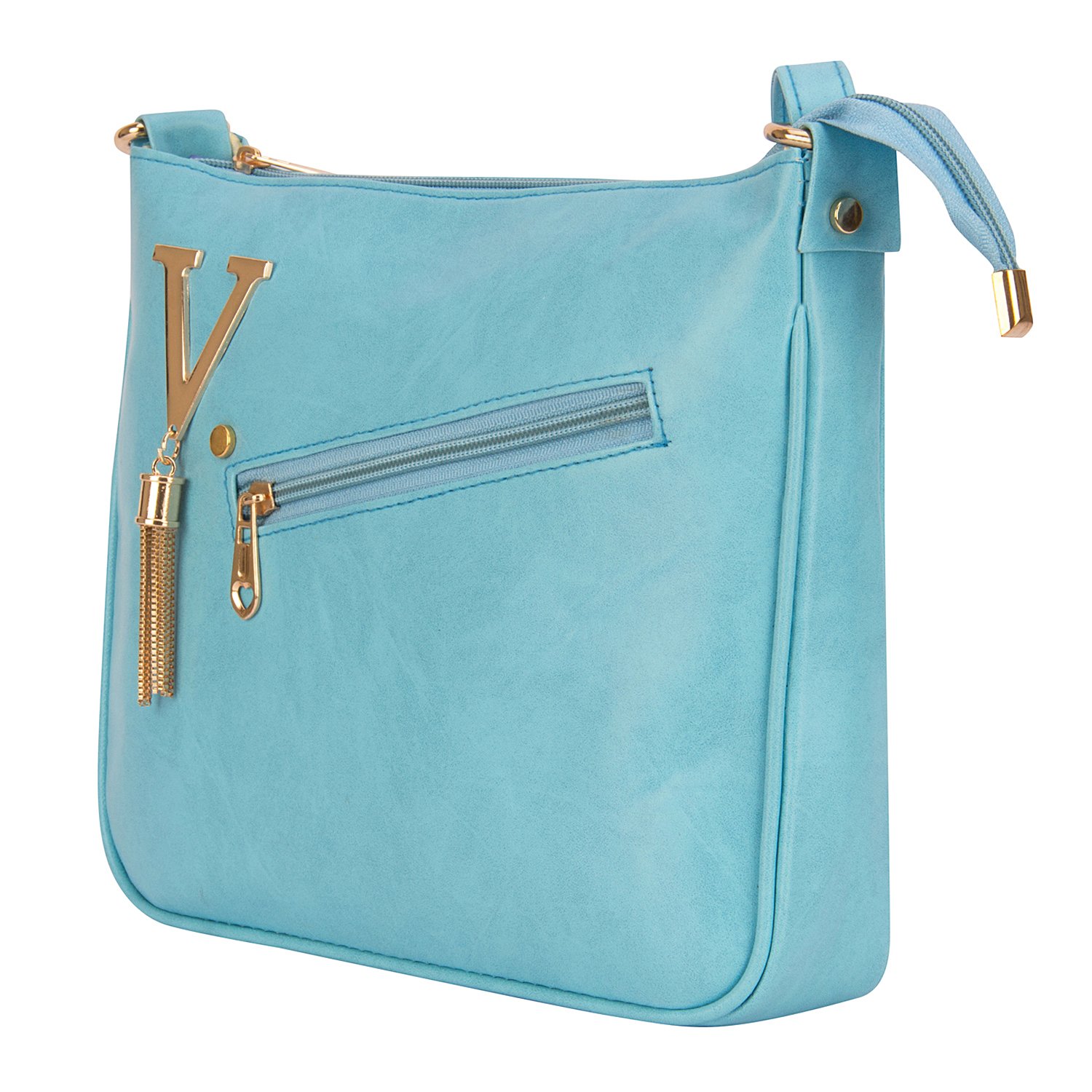 tr fashion pu and polyester sling bag for women