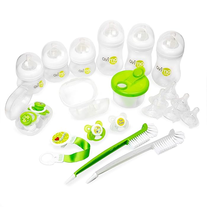 The Best Dr Brown’s Natural Flow Baby Bottle Gift Set 22 Piece  Pink