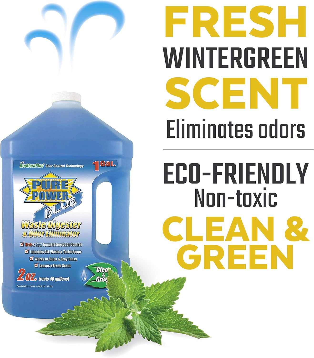 Valterra - V23128 Pure Power Blue Waste Digester and Odor Eliminator - 128-Ounce Bottle: Automotive