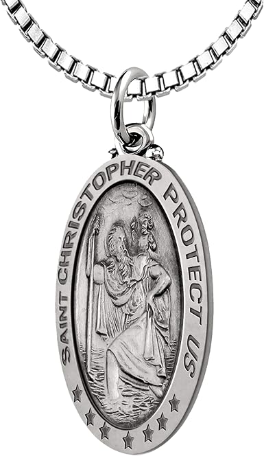 Ladies St Christopher Necklace Hot Sale 