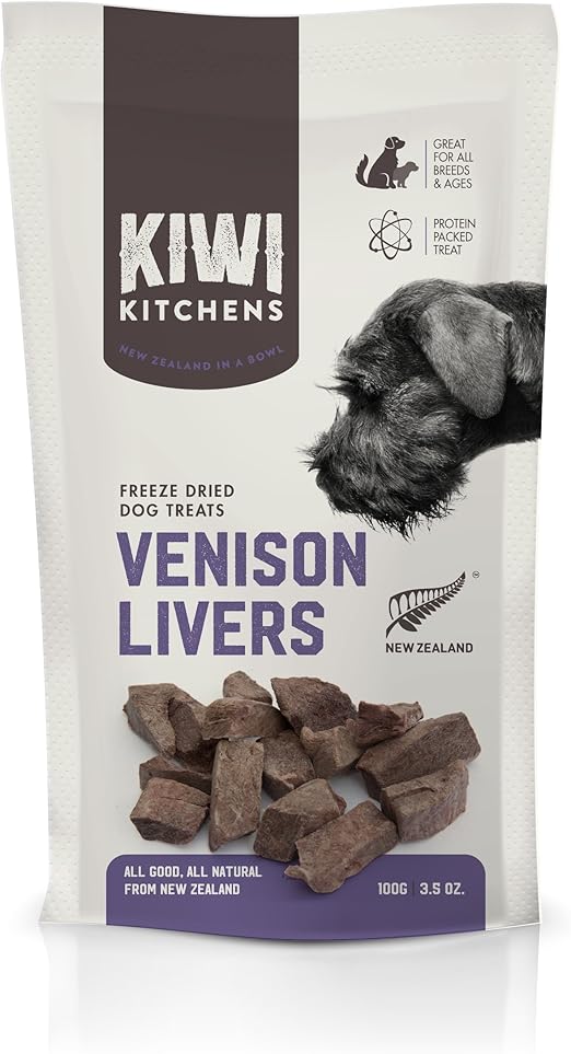 Kiwi Kitchens, Freeze Dried Dog Treats, Venison Livers, 9 Oz Pet Supplies