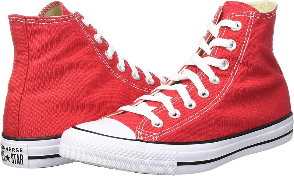 converse red high cut