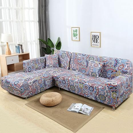 2pcs Pillow Covers For Sectional Sofa L Shape Couch With Anti Slip