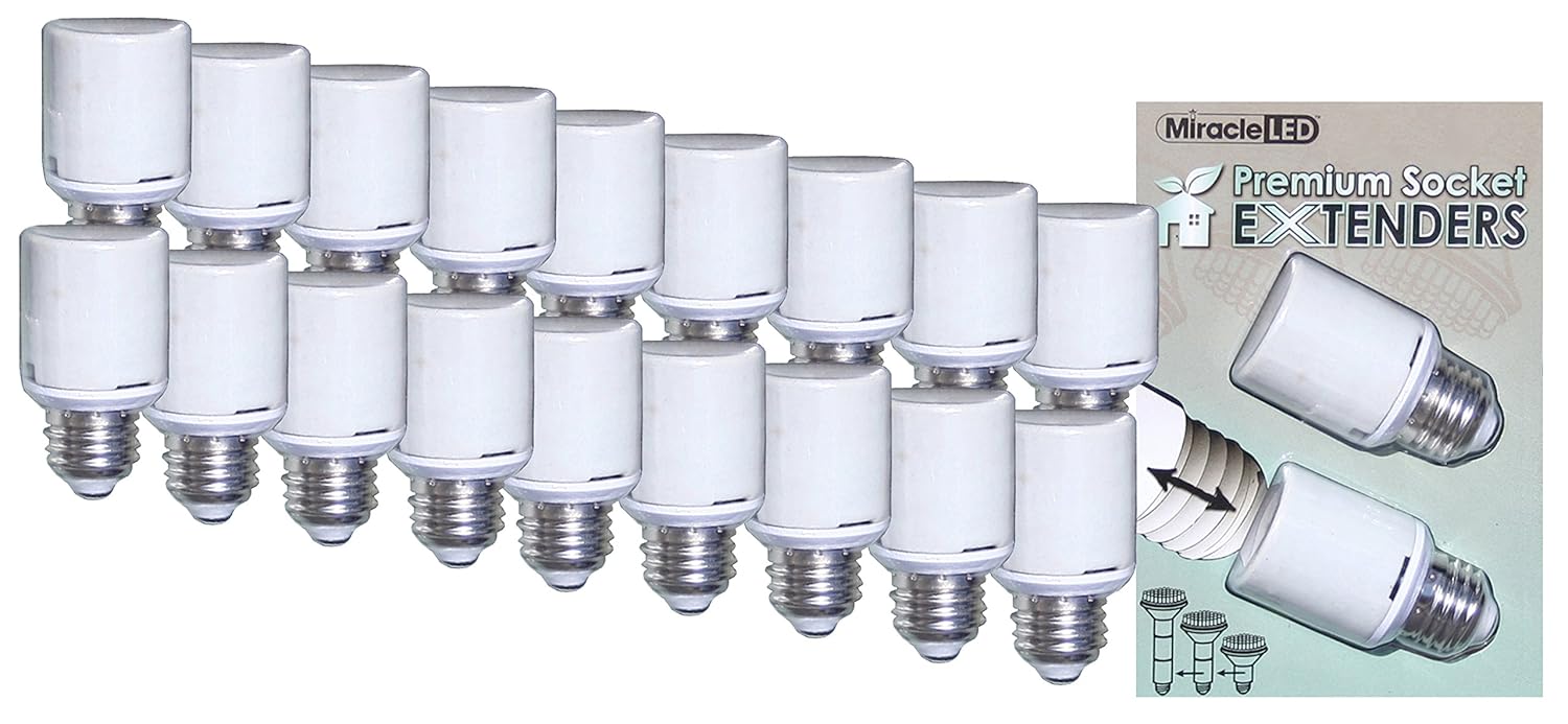 Listed Premium Socket Extenders for LED CFL and Incandescent light