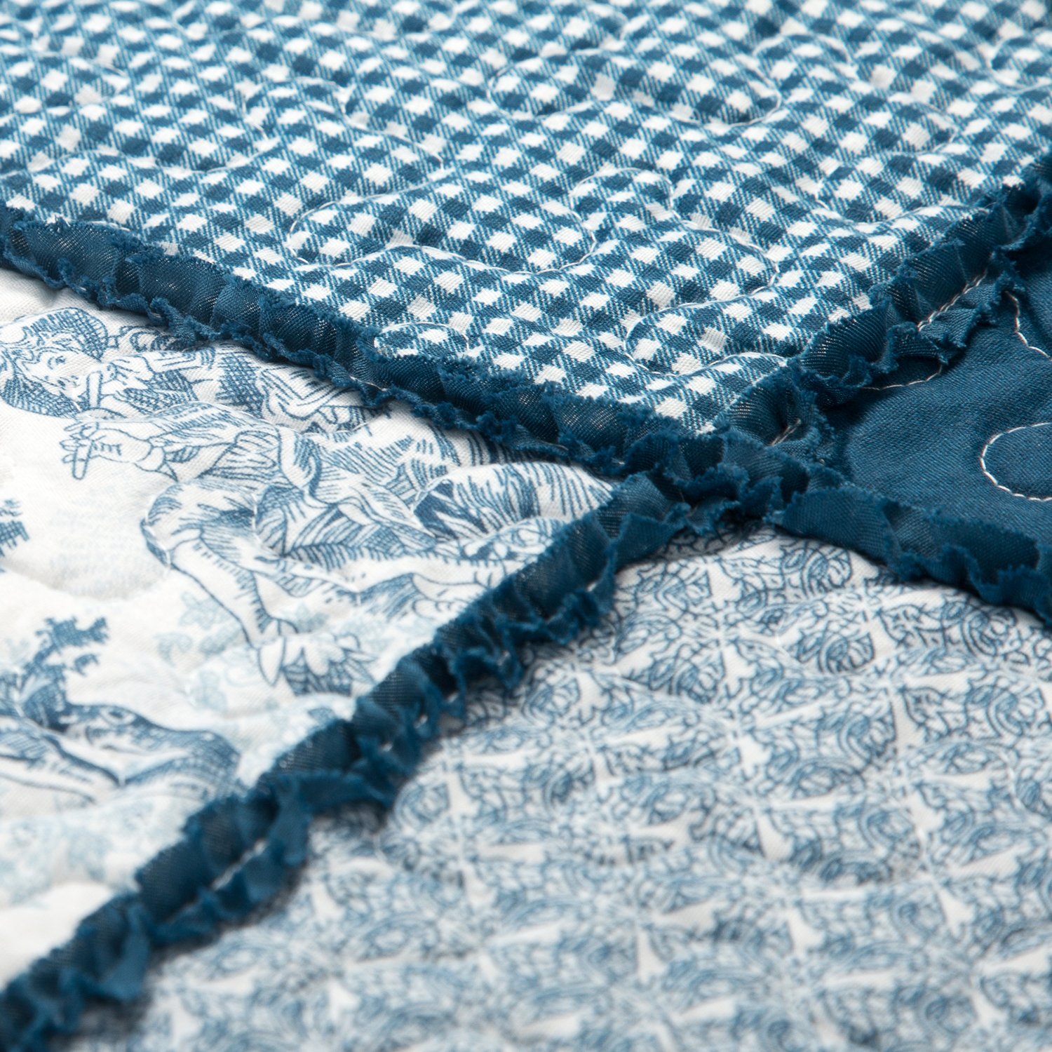 Printed Quilt Coverlet Set Full/Queen Size(90\