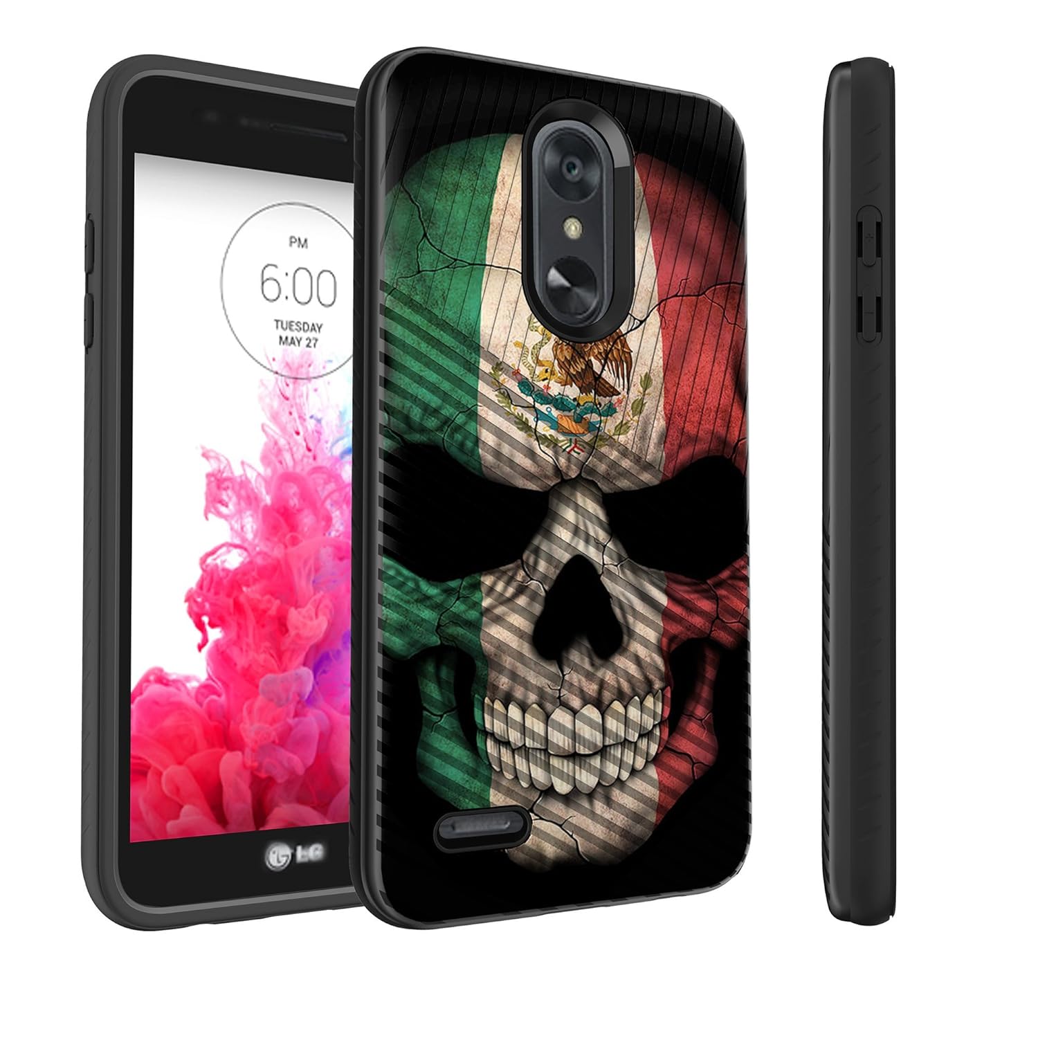 Best lg rebel 2 dual layer case flag