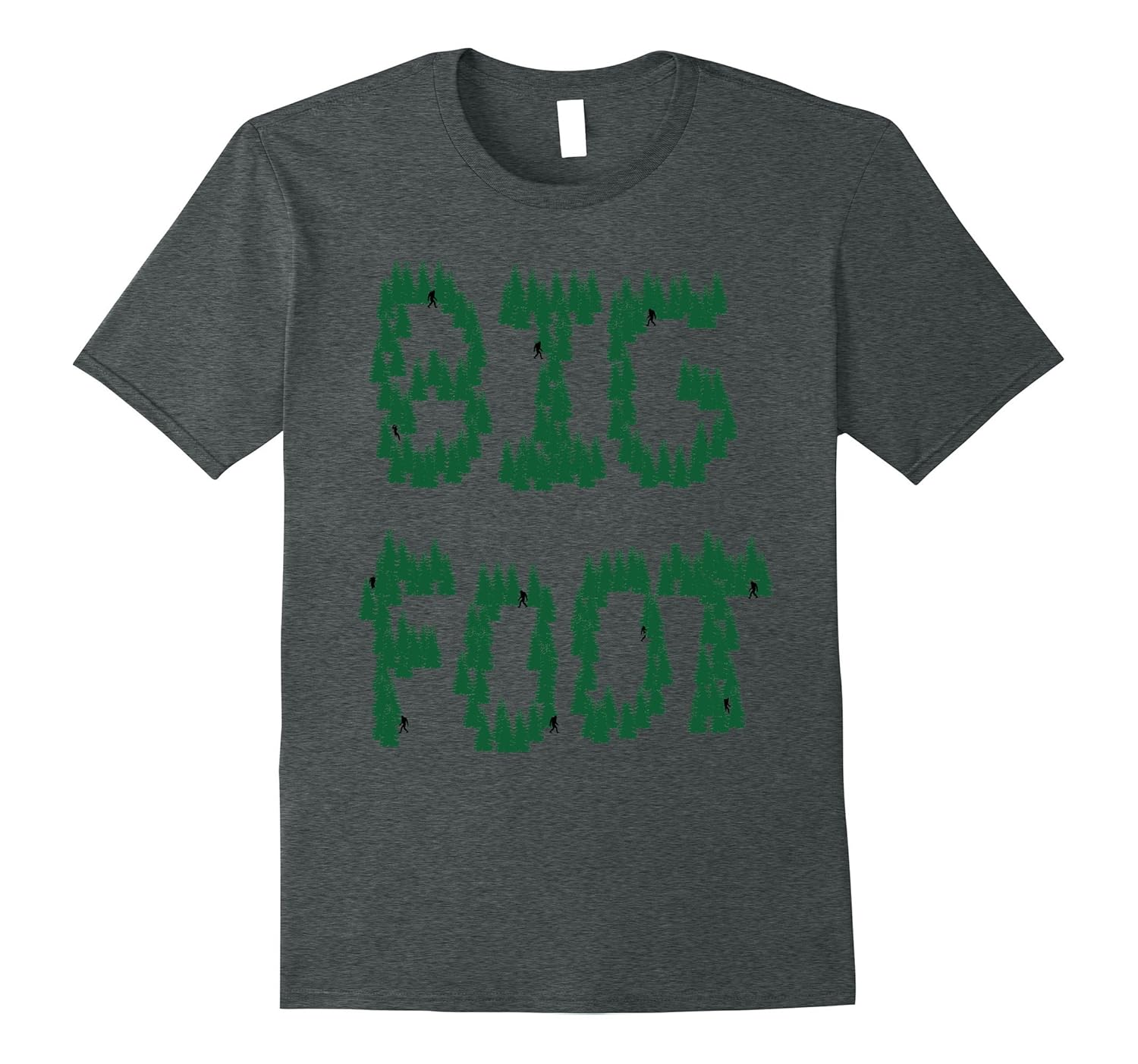 Hiding Bigfoot Funny Squatch Search Unique Novelty T Shirt-Rose