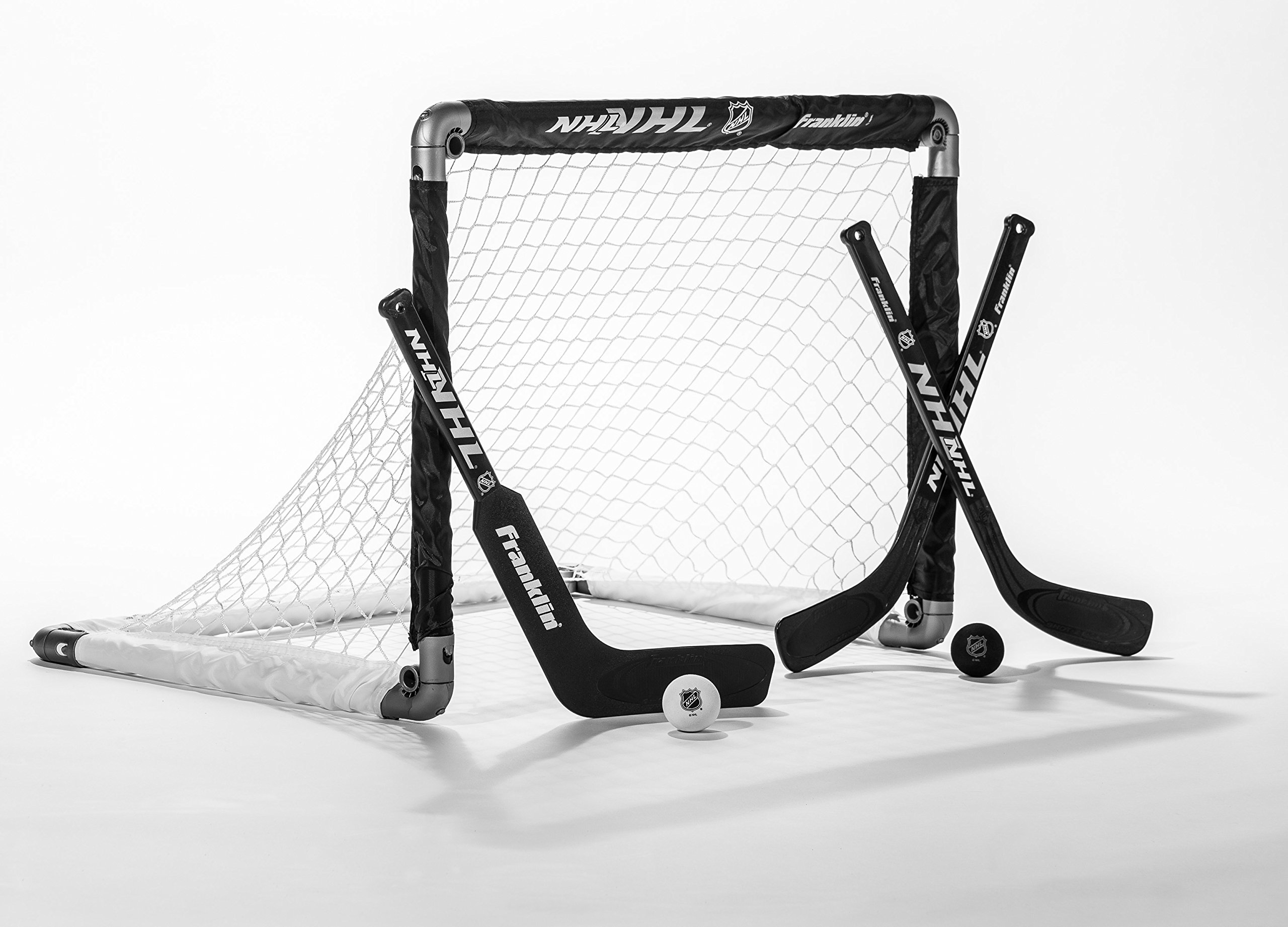 Franklin Sports Mini Hockey Goal Set Of Two NHL Approved Black