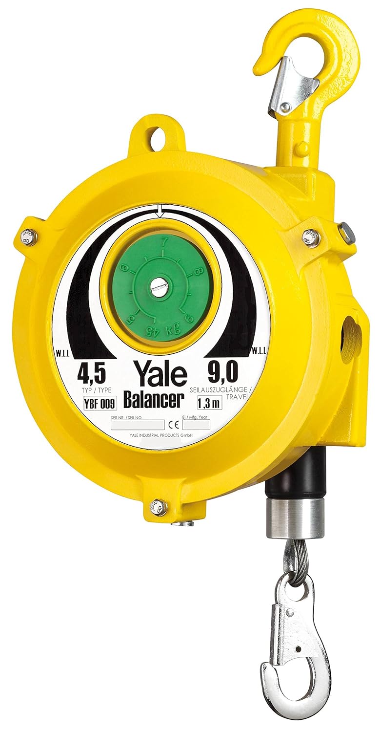 Yale Ybf 09l Spring Balancer Extended Length 4 5 Kg 9 Kg Amazon Co Uk Business Industry Science
