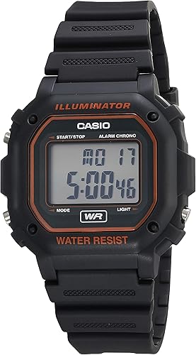 casio illuminator stainless steel black