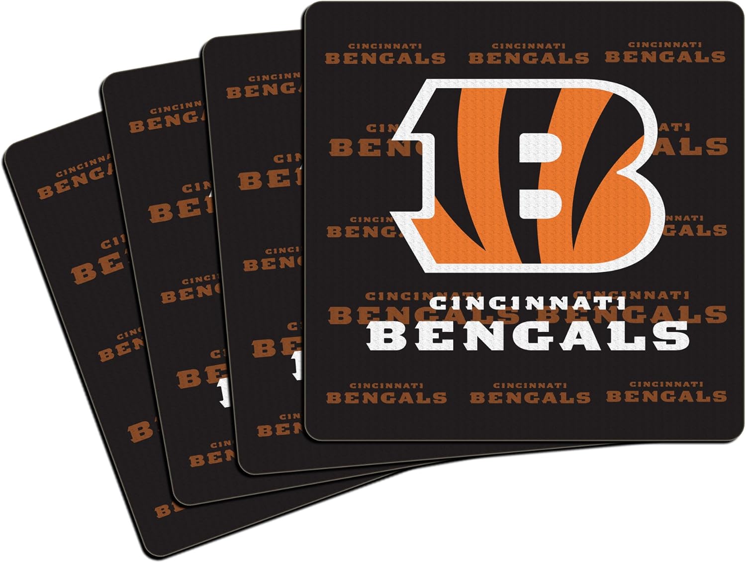 NFL Cincinnati Bengals Neoprene Coaster, 4