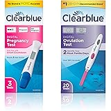 Clearblue Digital Ovulation Tests (20 Ovulation Tests) with Pregnancy Tests with Smart Countdown (3 Pregnancy Tests)