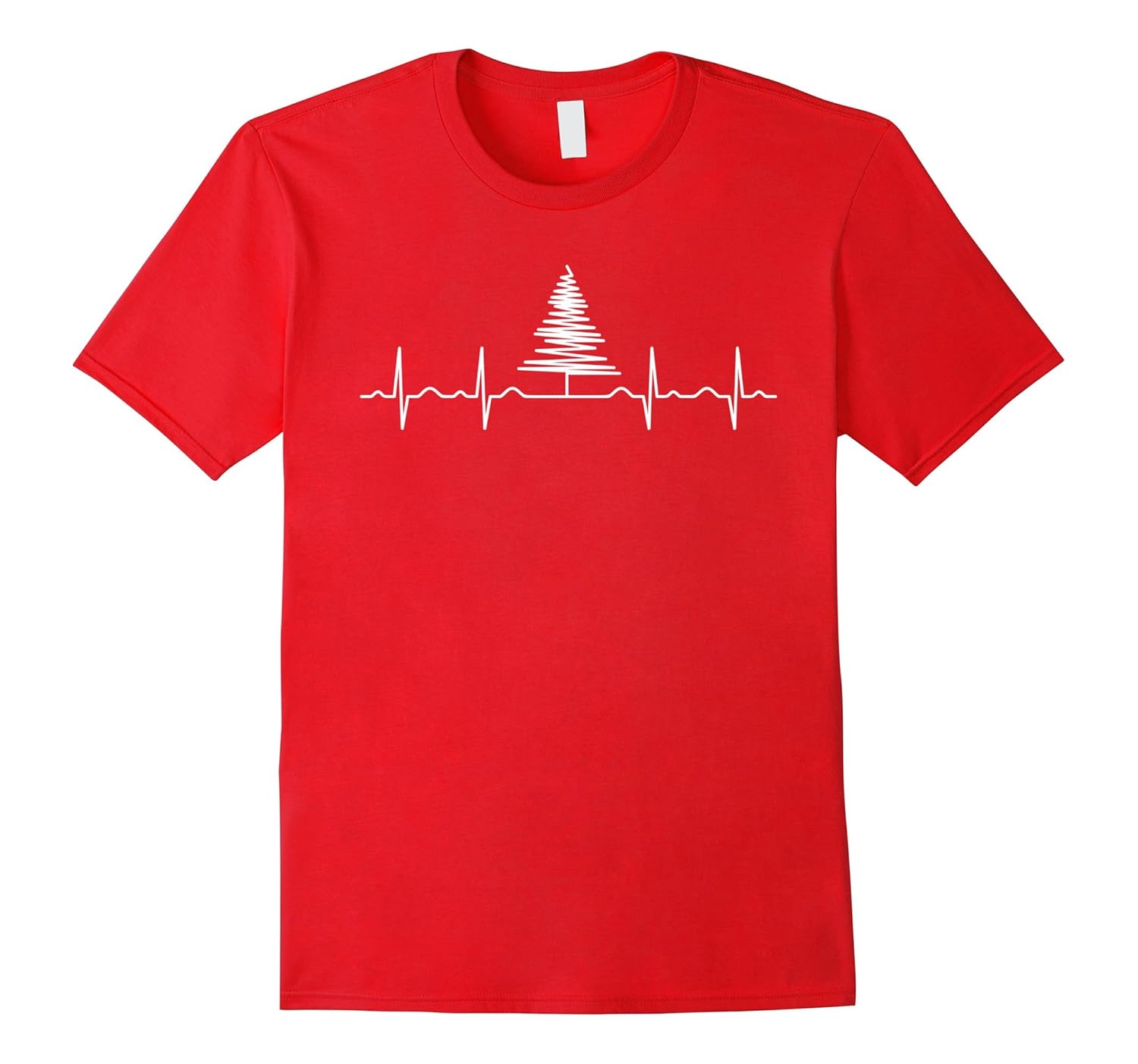 Heartbeat Holiday Christmas Tree T-Shirt-ANZ