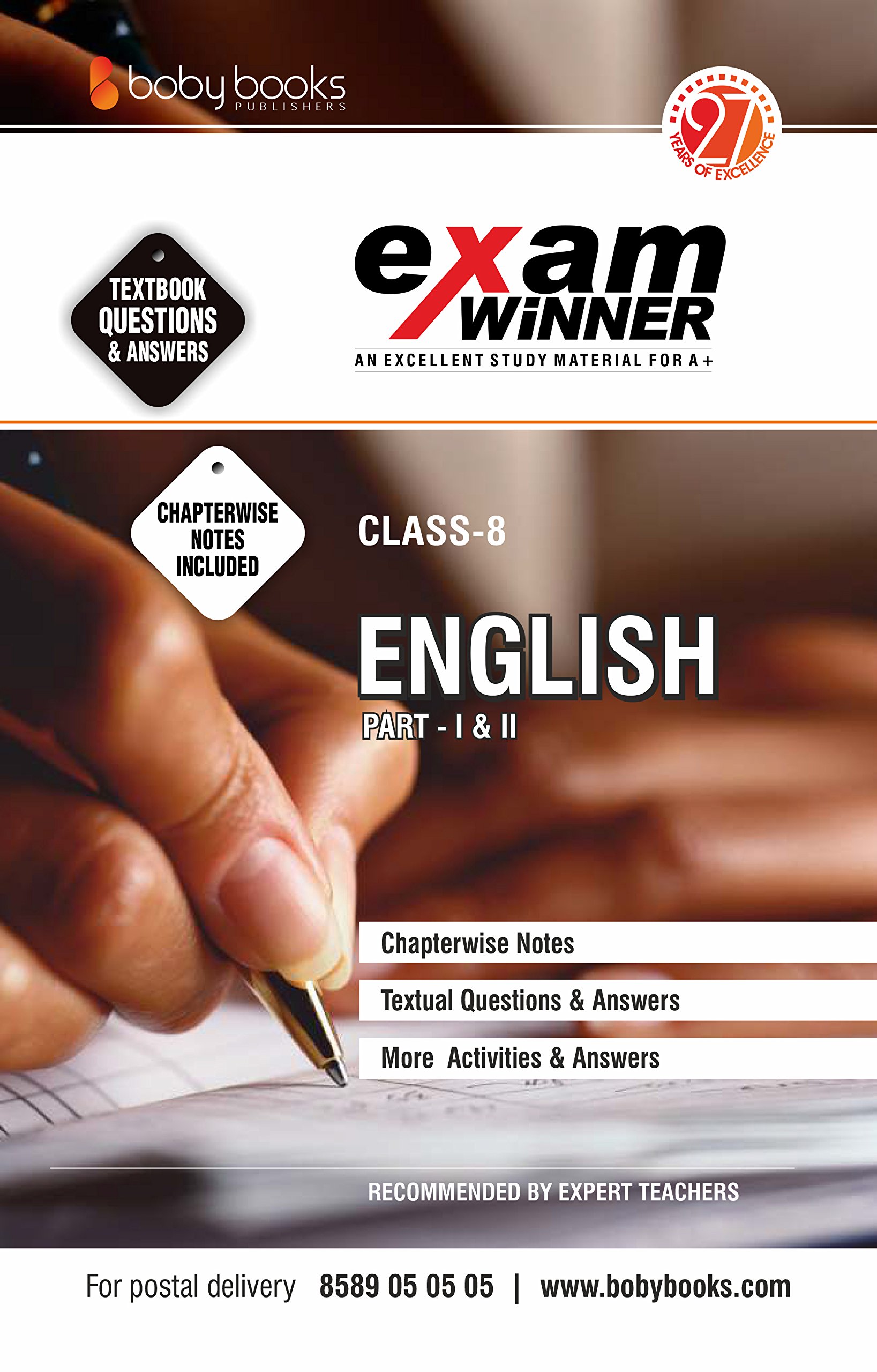 ... Class Buy 8 Exam Books Winner (KERALA English [2018-19] Boby