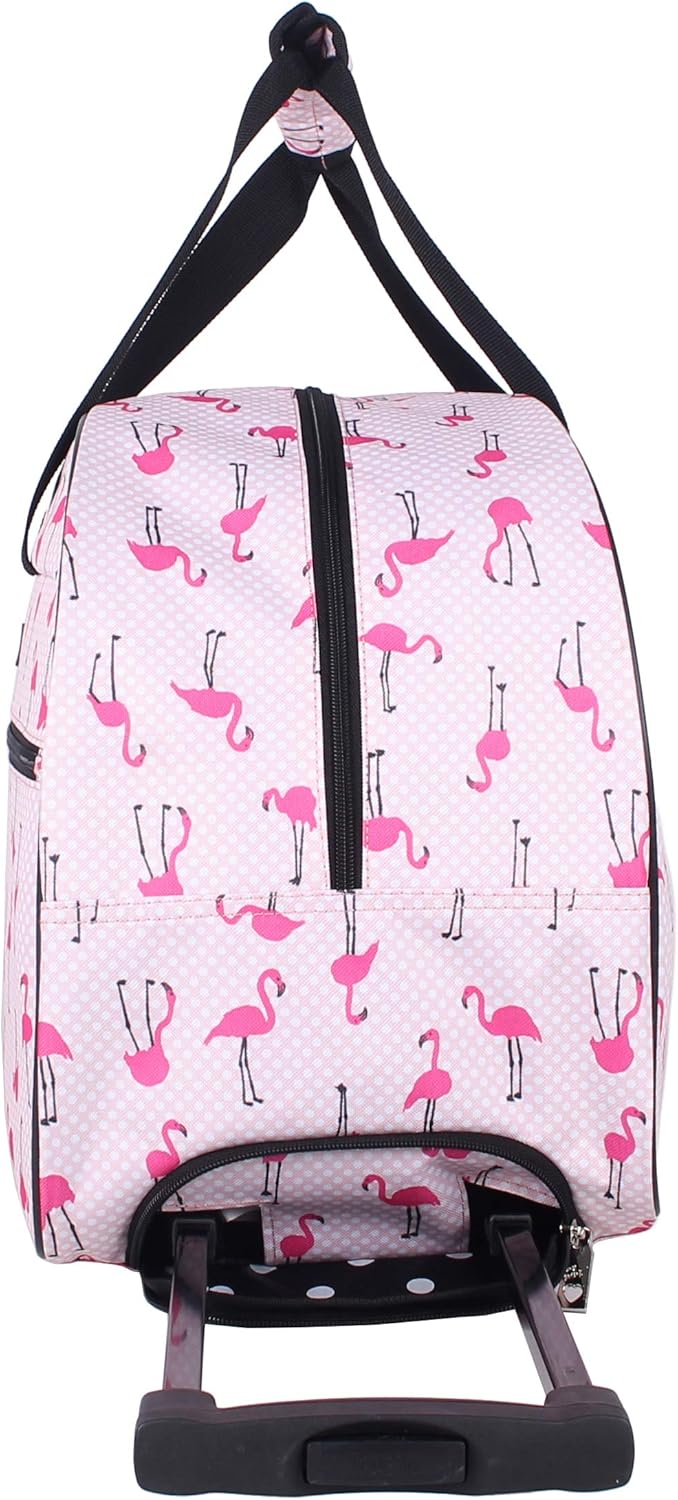 betsey johnson flamingo suitcase