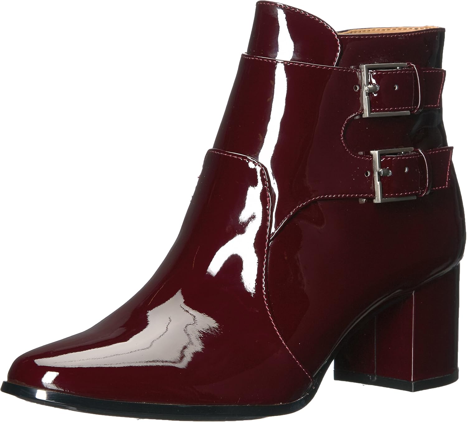calvin klein patent boots