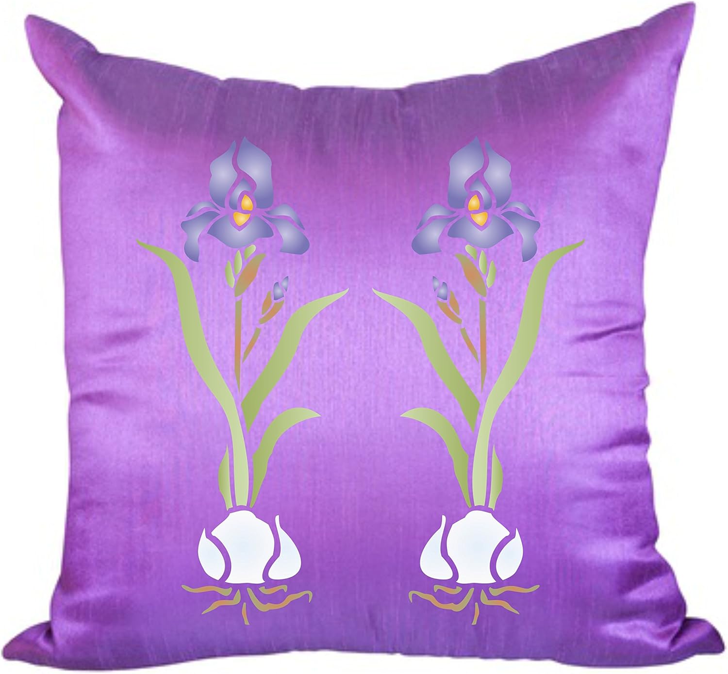 Iris & Bulb Stencil - 11.5 x 26.5cm - Reusable Flora Wall Stencil Template - Image 3