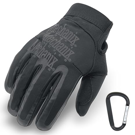 MECHANIX WEAR Element Einsatz-Handschuh, winddicht, wasserabweisend, Touchscreen-fähig + TS Tactical Gear-Karabiner, Original