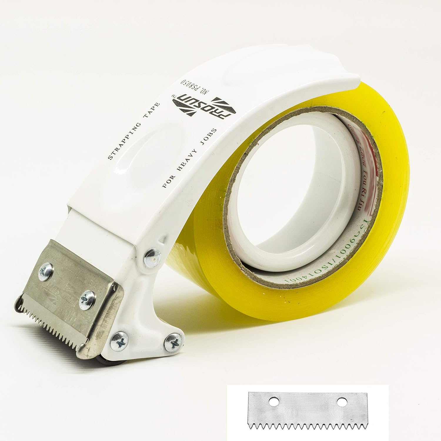 PROSUN Metal Handheld 2 Inch Tape Gun Dispenser Packing Packaging Sealing Cutter Yellow : Office Products
