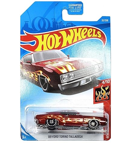 hot wheels 69 ford torino talladega hw flames