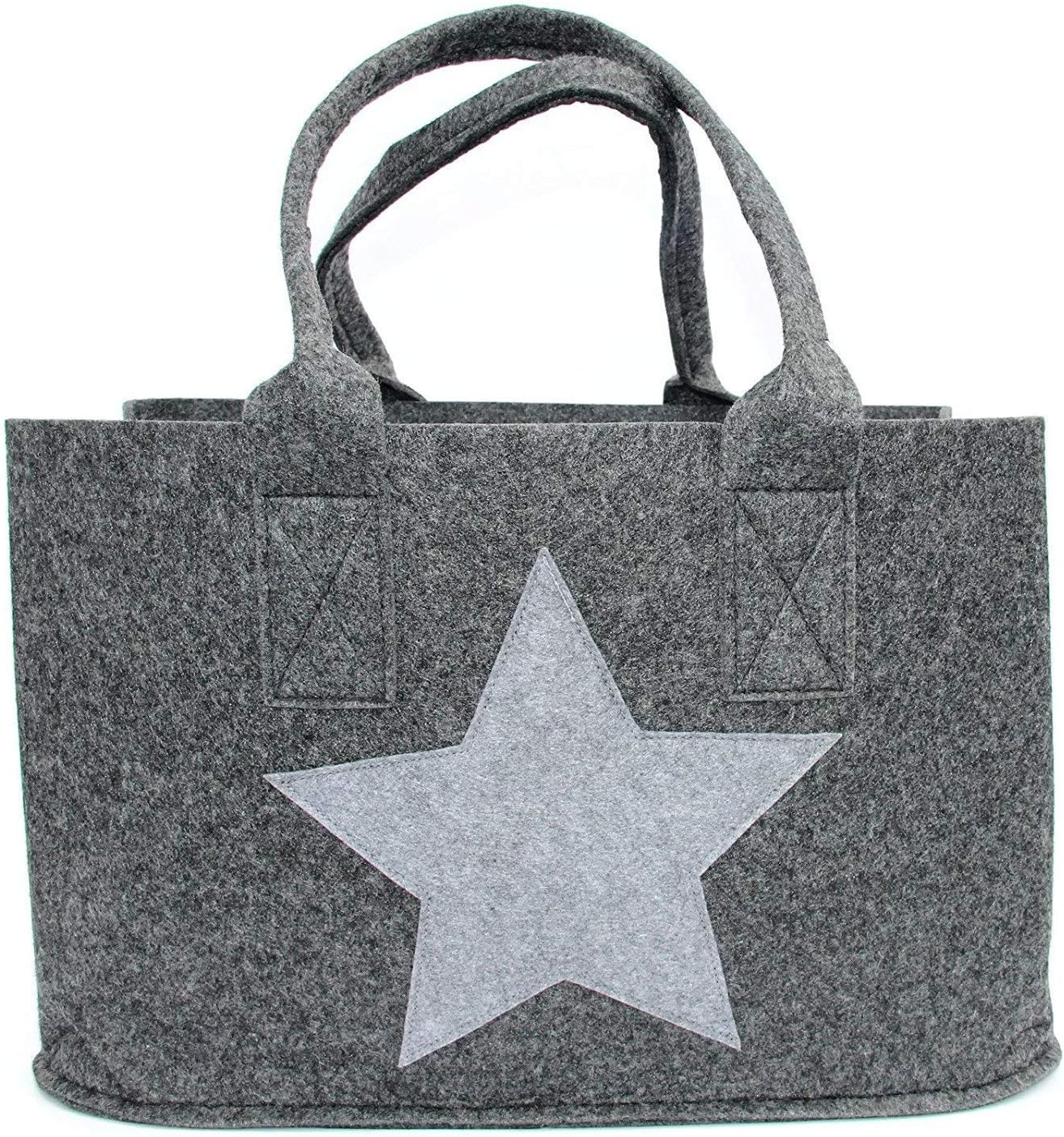 grey felt bag