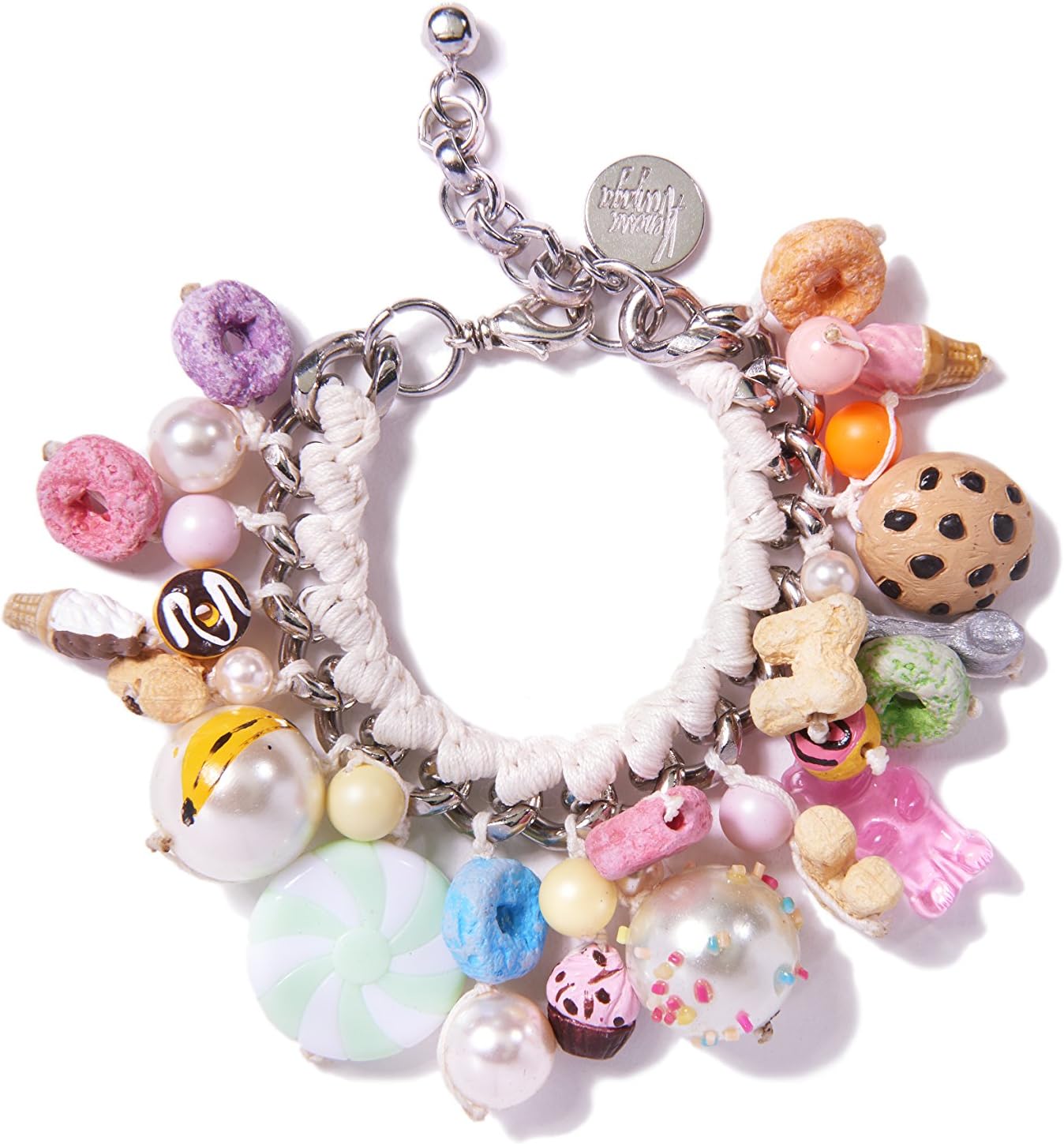 Venessa Arizaga Women White Charm Bracelet of Length 17.78cm VA28-2002A
