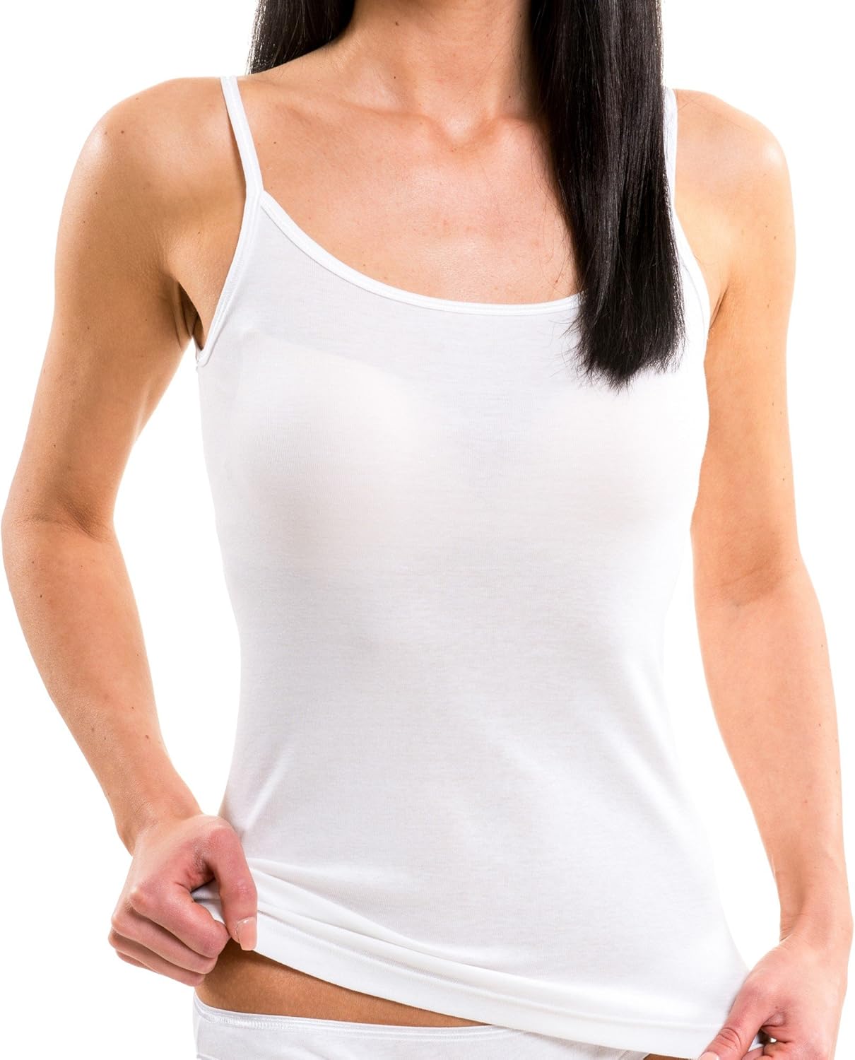 Hermko 1560 Lot De 3 Debardeurs Femmes 100 Coton Biologique Amazon Fr Vetements Et Accessoires