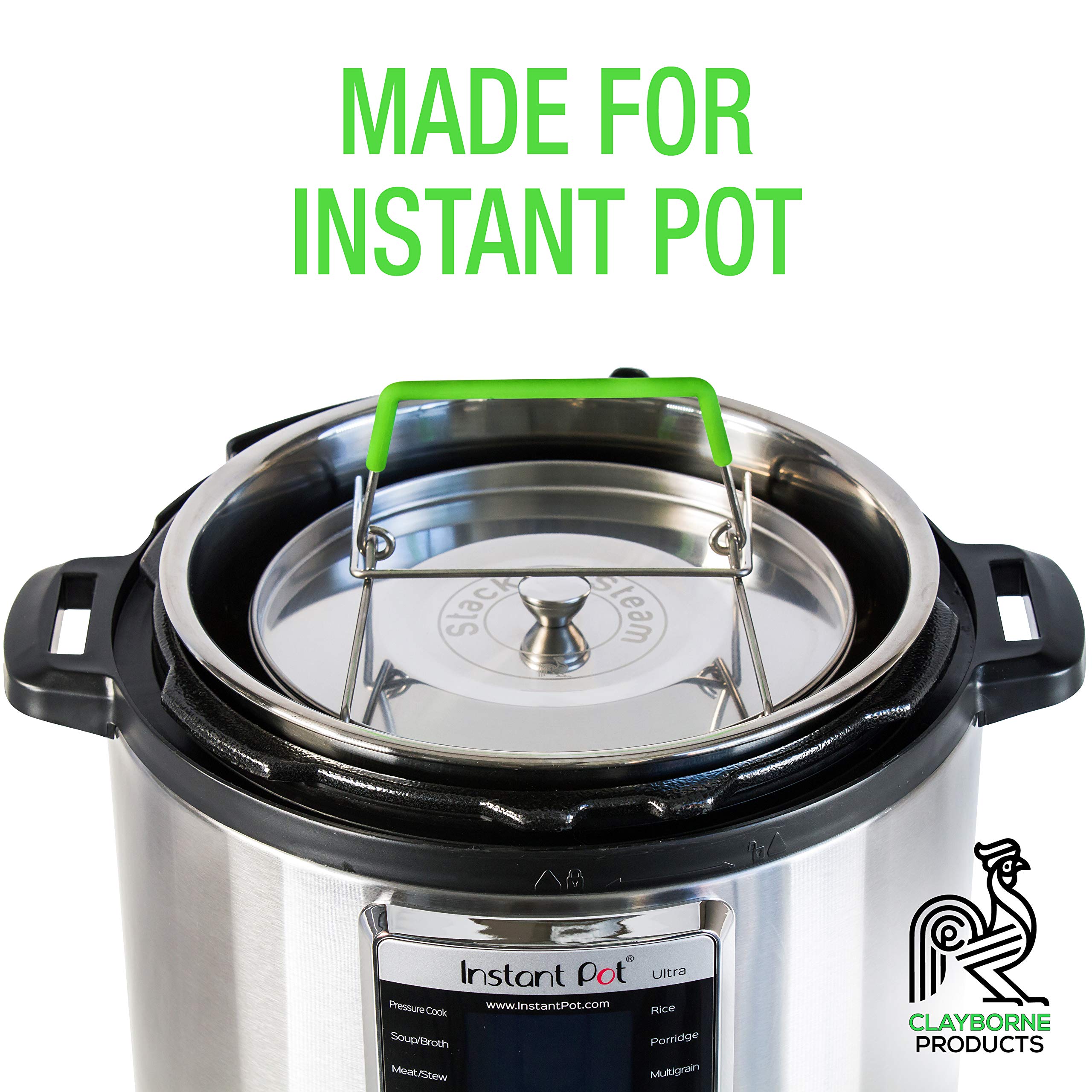 Instant Pot Accessories 6 qt 8qt Stainless Steel Steamer Stackable Insert Pans 721782440043 eBay