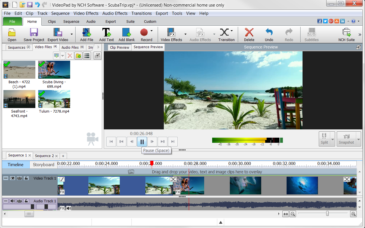 VideoPad Video Editor Free - Create Stunning Movies and Videos with Effects and Transitions [Download]