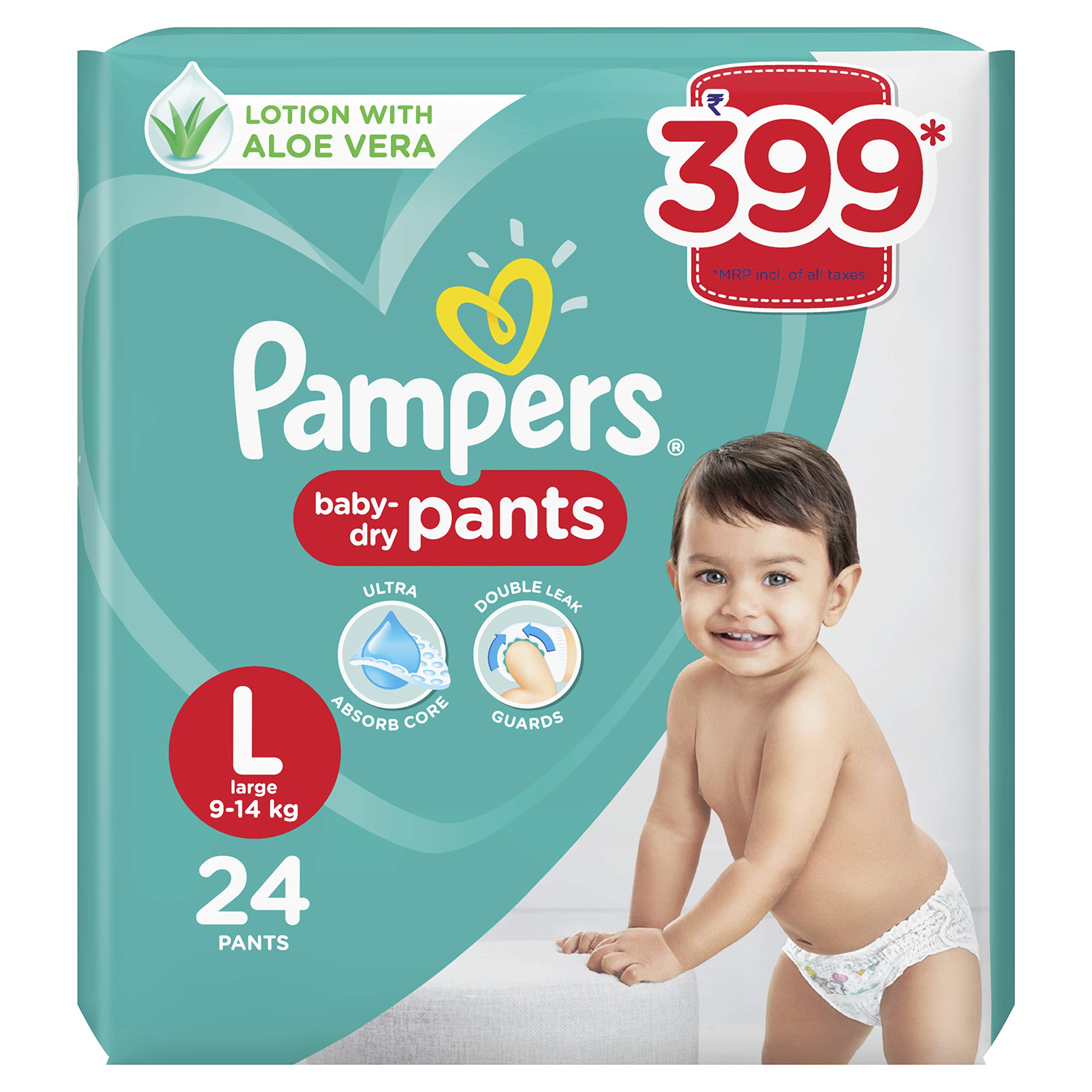 pampers pants large