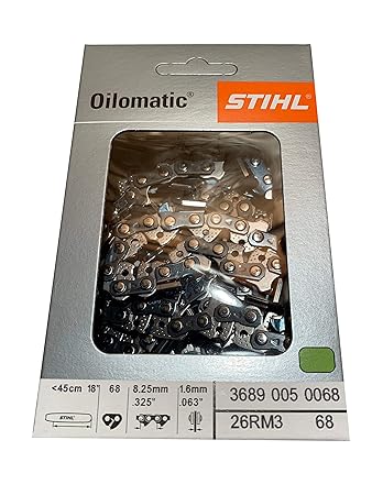 Stihl 26RM3-68 Oilomatic Rapid Micro Chainsaw Chain 18/" 68 Links .325 Pitch 0.63