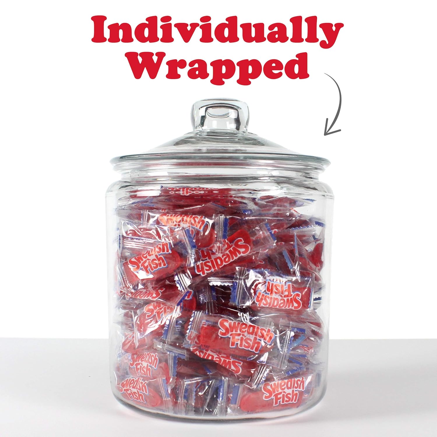SWEDISH FISH Mini Soft & Chewy Candy, 240 - 0.21 oz Packs : Gummy Candy : Grocery & Gourmet Food
