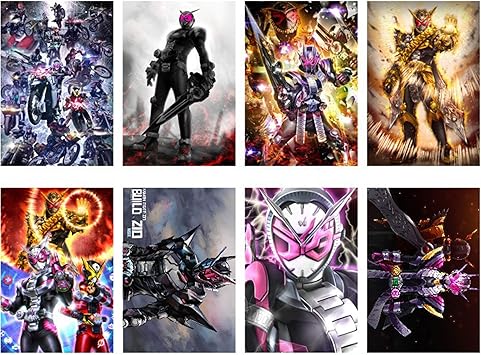 Amazon ライダーウィザード 壁飾り 貼る絵 壁アート仮面 壁紙シール ウォールステッカー 家の装飾 ポスター 8枚セット アニメの壁の装飾の誕生日プレゼント ウォールステッカー オンライン通販
