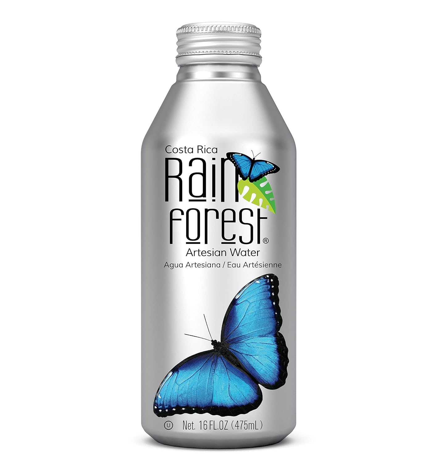 Rain Forest Artesian Water 16 oz. Bottle Can (12 Pack)