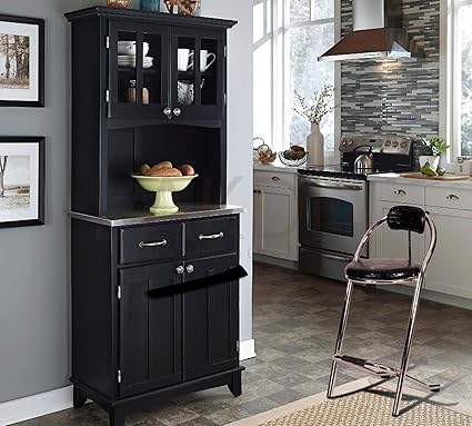 Lakdi Cushion Metal Bar Stool For Kitchen Store Black Amazon