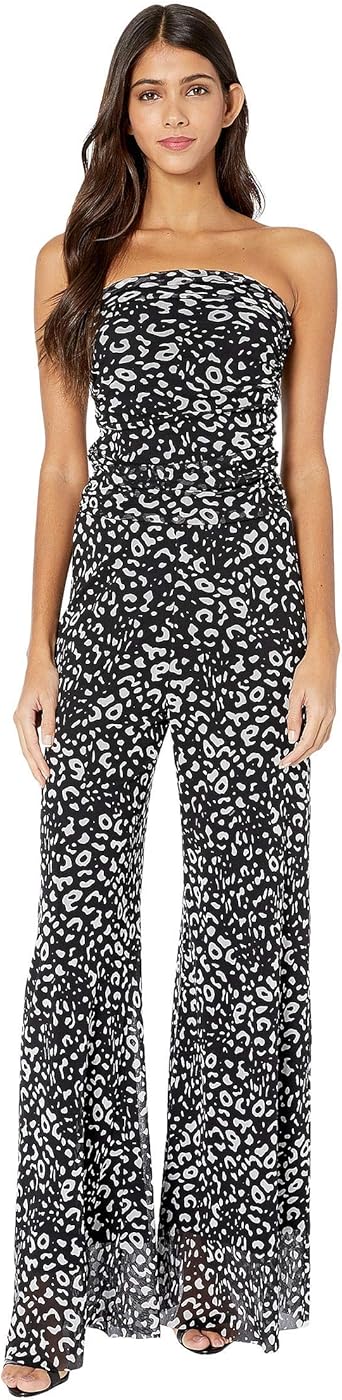 fuzzi strapless jumpsuit