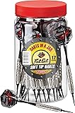 Fat Cat Darts in a Jar: Soft Tip Darts with Storage/Travel Container, 17 Grams (Pack of 21)