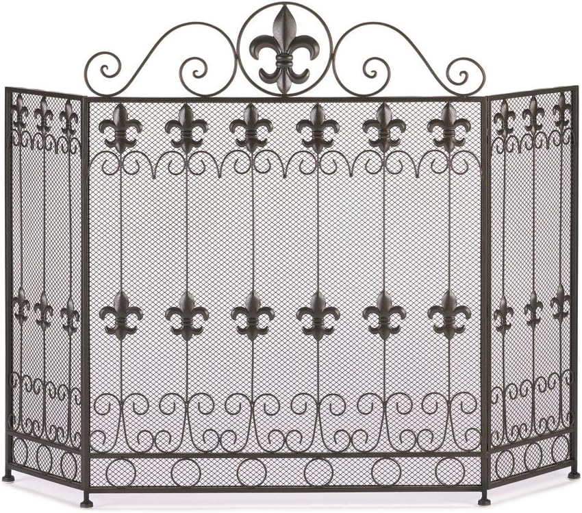 Fleur De Lis Fire Place Screen