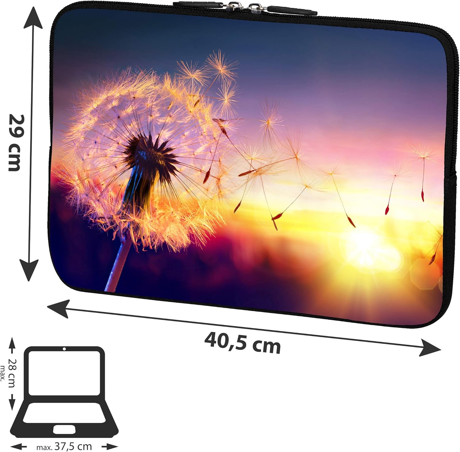 PEDEA Design protective case 15.6 inch Dandelion, 15,6 Zoll - Image 3