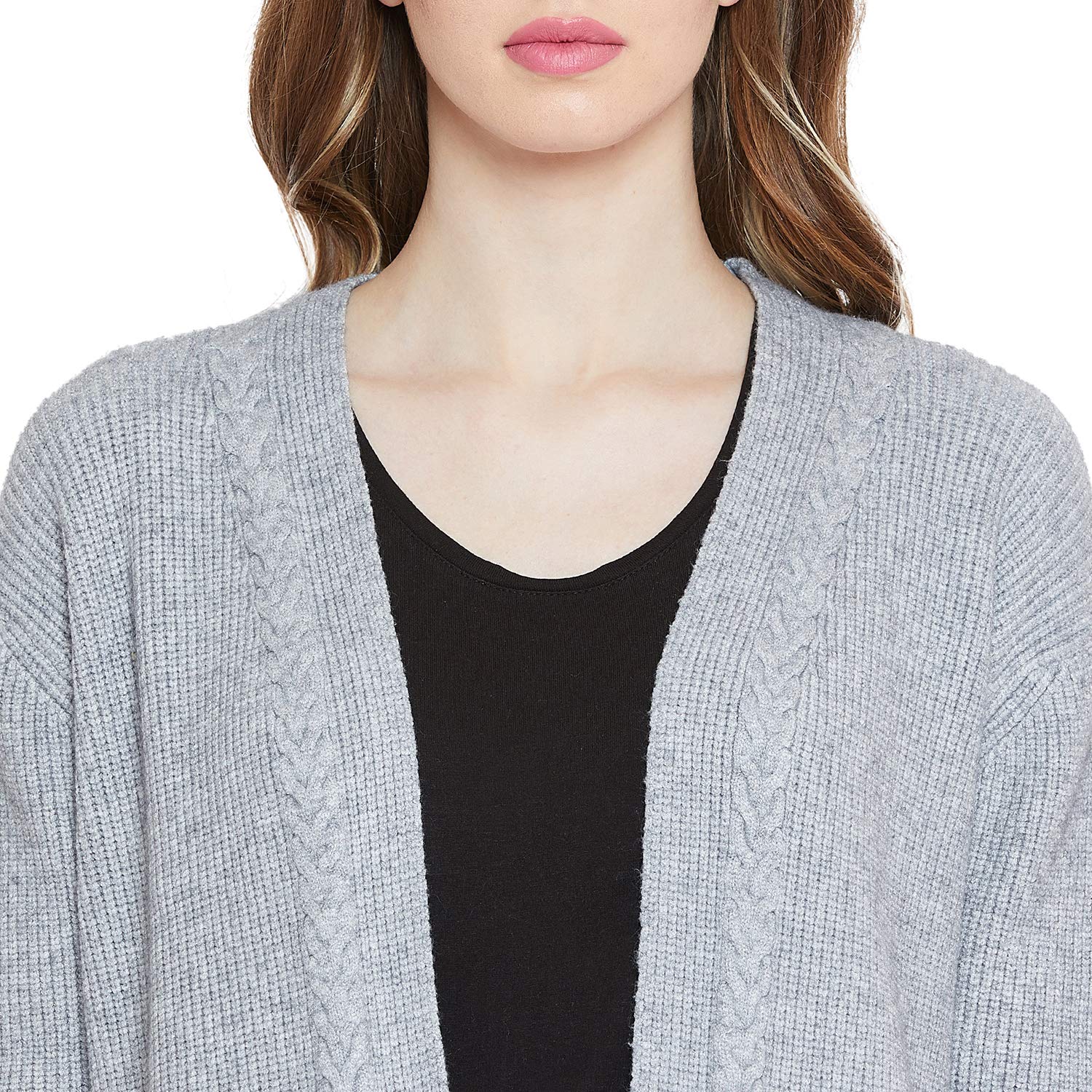 camey women full sleeve woolen top grey