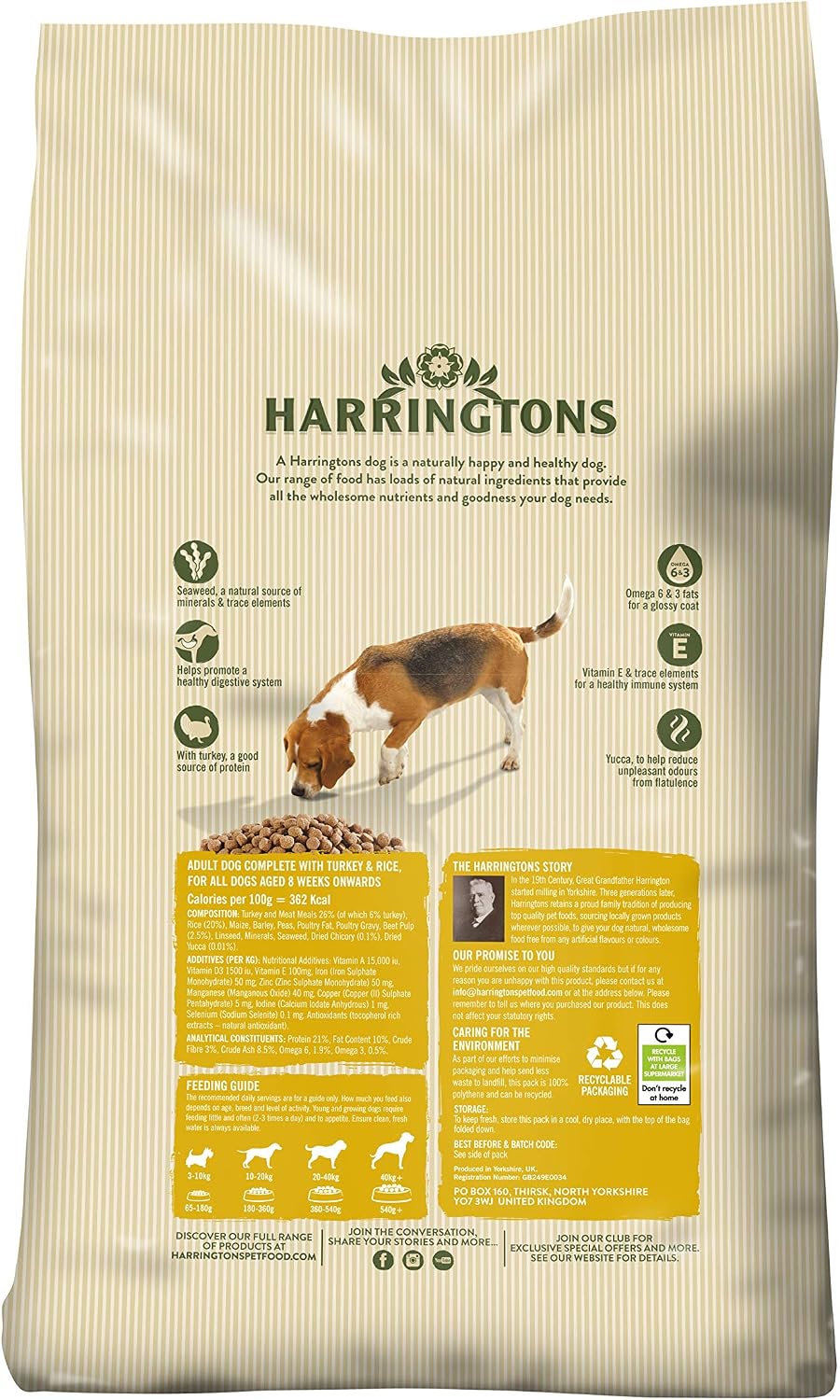 Harringtons Turkey and Veg, 10 kg, 10 kg (Pack of 1) - Image 3